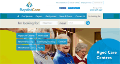 Desktop Screenshot of baptistcare.org.au